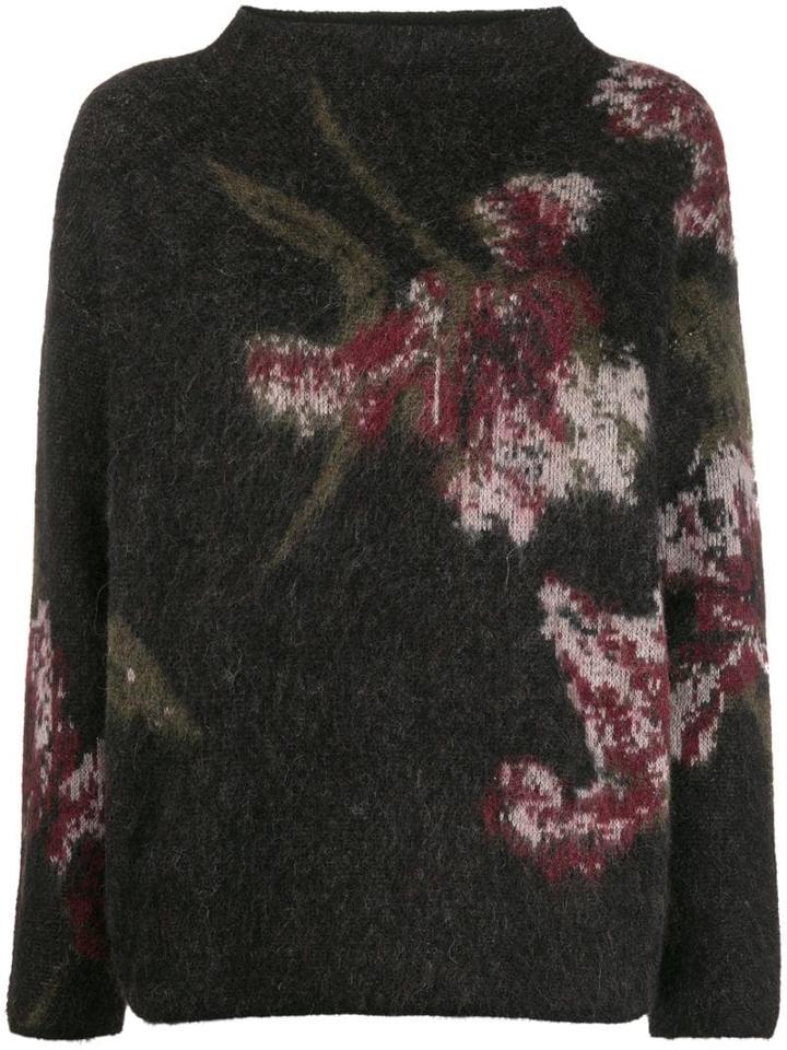Vince Floral Pattern Jumper - Brown