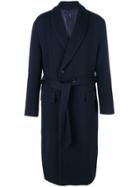 Wooyoungmi Buttoned Tie Waist Coat - Blue