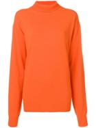 Calvin Klein Jeans Est. 1978 Logo Roll Neck Jumper - Orange