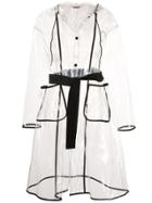Sueundercover Belted Hooded Coat - White