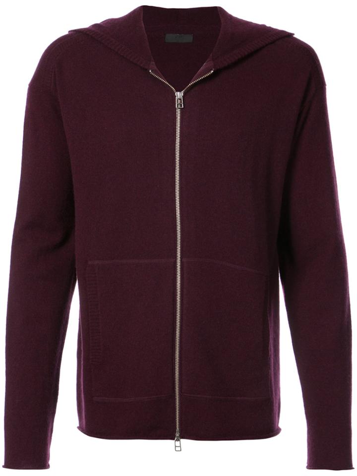 Atm Anthony Thomas Melillo Zip Up Hoodie - Pink & Purple