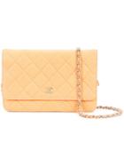 Chanel Vintage Wallet On Chain - Nude & Neutrals
