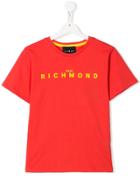 John Richmond Junior Cotton Logo T-shirt - Red