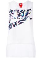 Nike - Logo Print Vest Top - Women - Polyester/spandex/elastane - M, White, Polyester/spandex/elastane