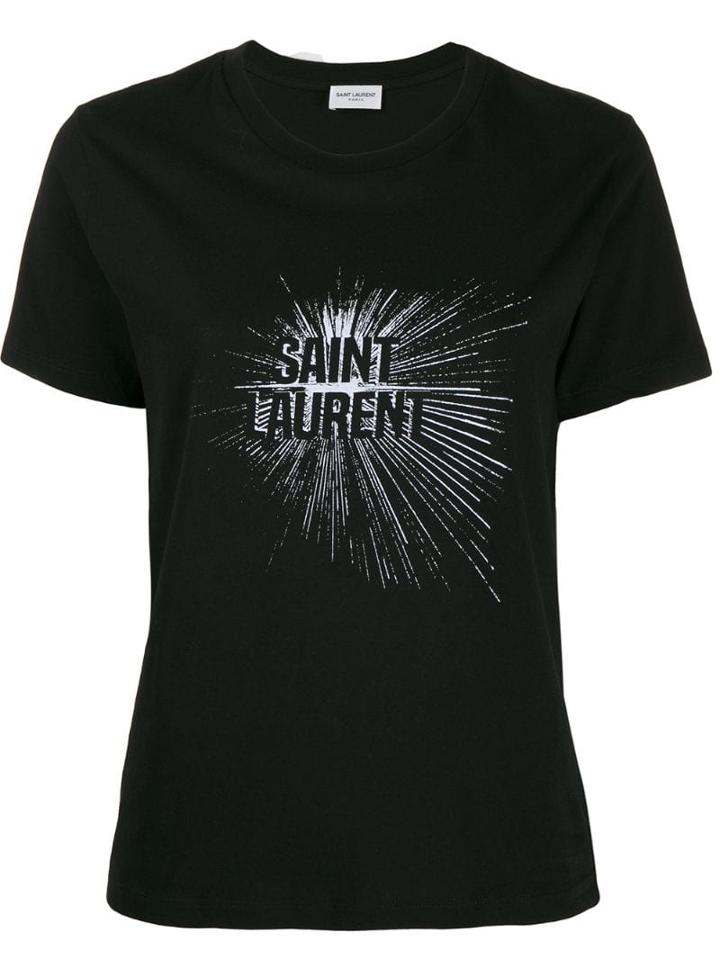 Saint Laurent Graphic Logo T-shirt - Black