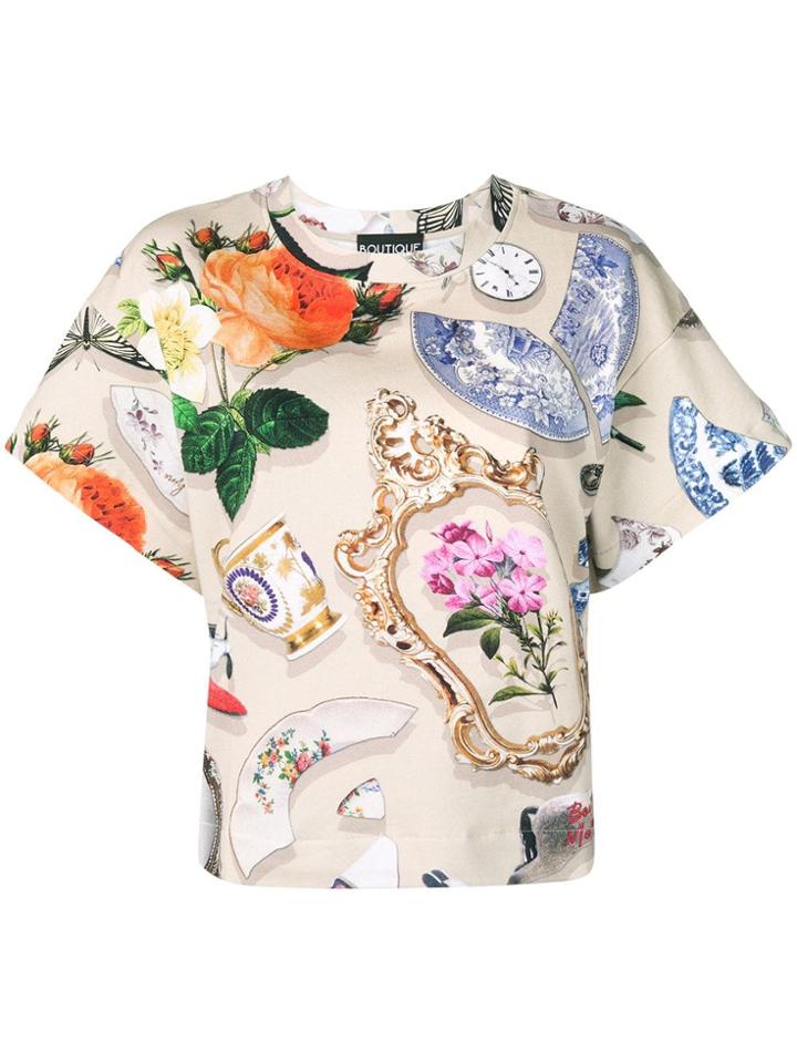 Boutique Moschino Printed T-shirt - Neutrals