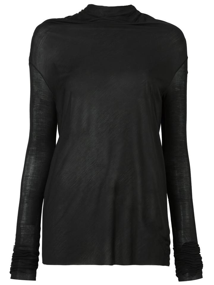 Rick Owens 'bonnie' Top, Women's, Size: 42, Black, Silk