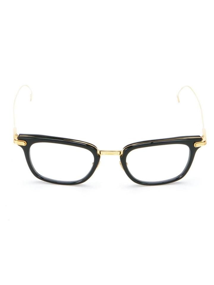 Dita Eyewear Square Frame Glasses, Black, Acetate/metal (other)