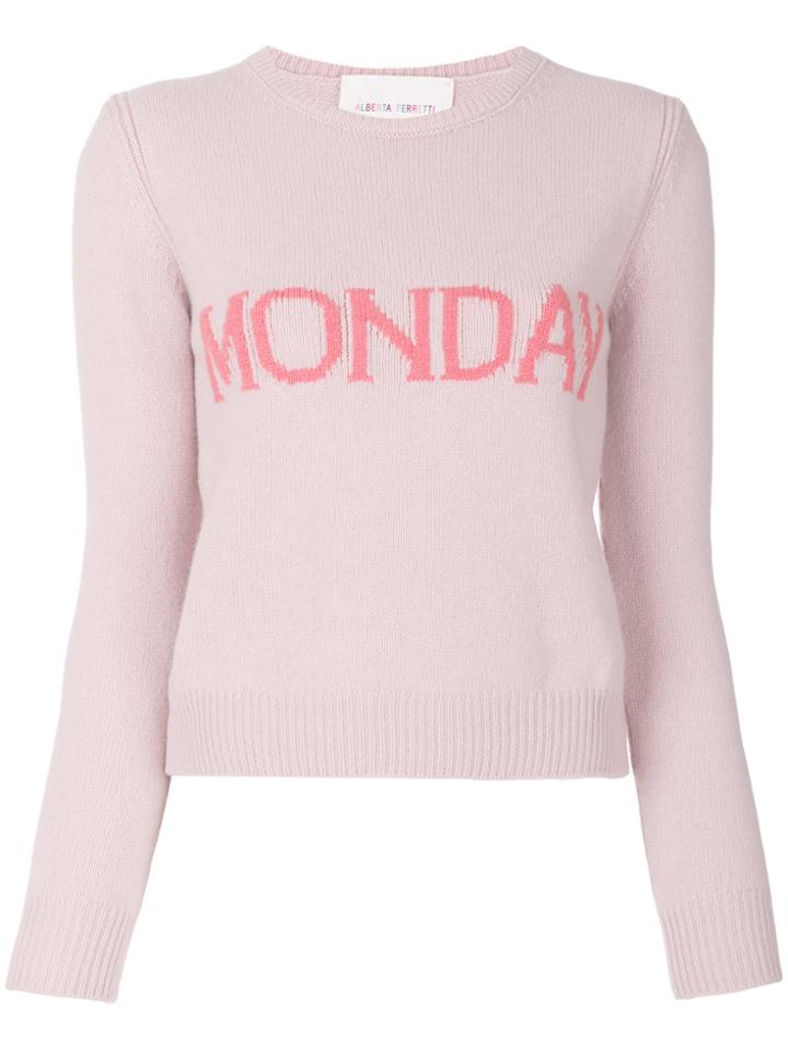 Alberta Ferretti Maglia Chic Sweater - Pink & Purple