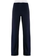Semicouture Two Tone Track Trousers - Blue