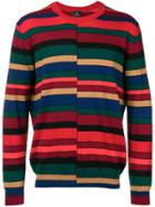Ps By Paul Smith Striped Pullover - Red