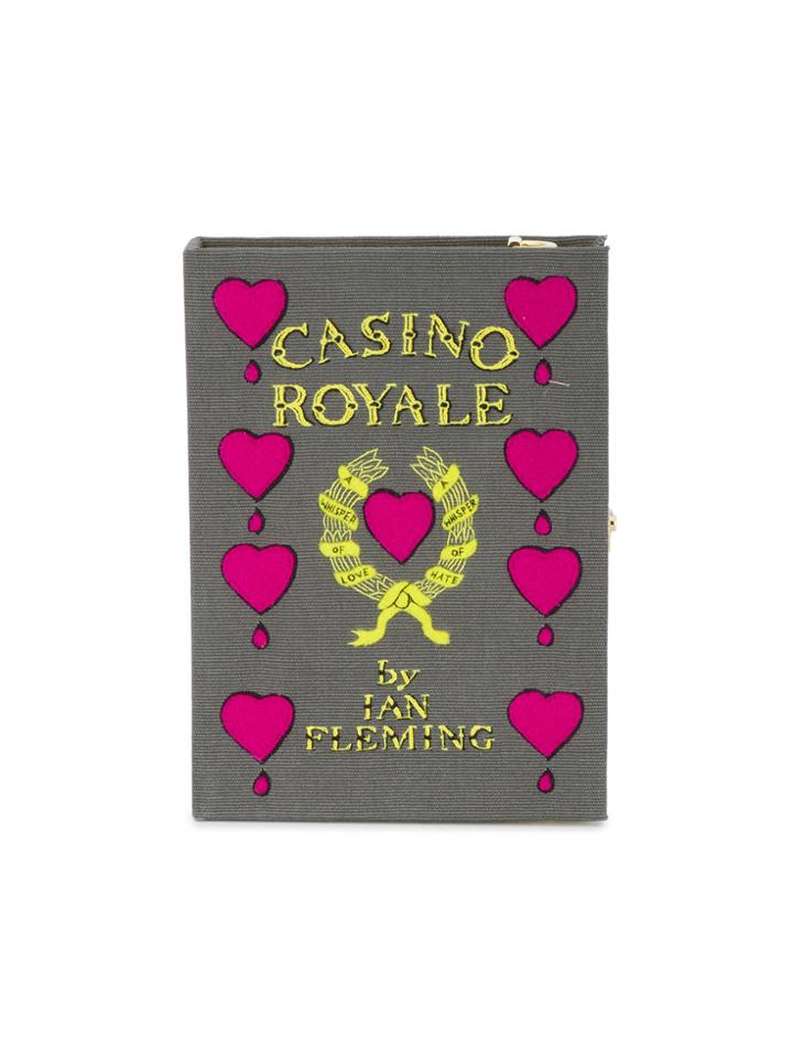 Olympia Le-tan Casino Royale Book Clutch - Green