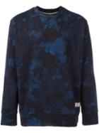 Casely-hayford Camouflage Print Sweatshirt, Men's, Size: Small, Blue, Cotton