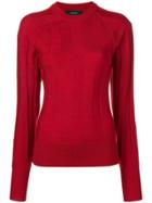 Joseph Fitted Knit Top - Red
