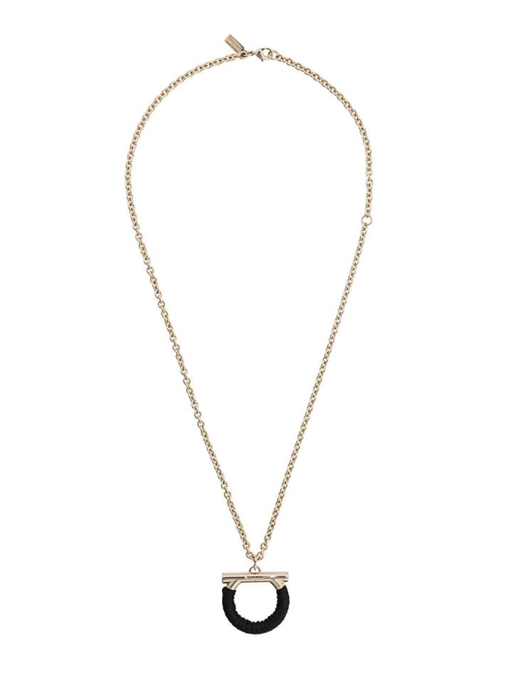Salvatore Ferragamo Gancini Pendant Necklace - Gold