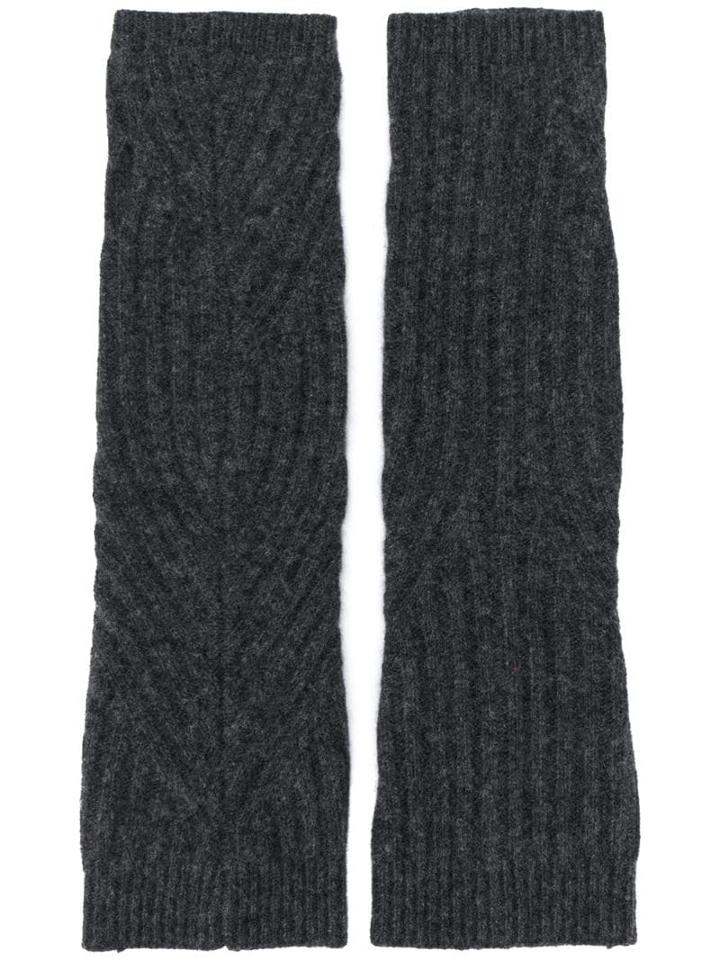 Pringle Of Scotland Ribbed Travelling Gloves - Black