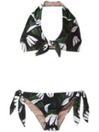Adriana Degreas Printed Halter Neck Bikini Set - Multicolour