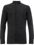 Masnada Concealed Fastening Slim-fit Shirt - Black