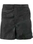 Valentino Camouflage Swim Shorts, Men's, Size: 50, Black, Polyamide/polyester