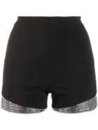 Philipp Plein Crystal Embellished Shorts - Black