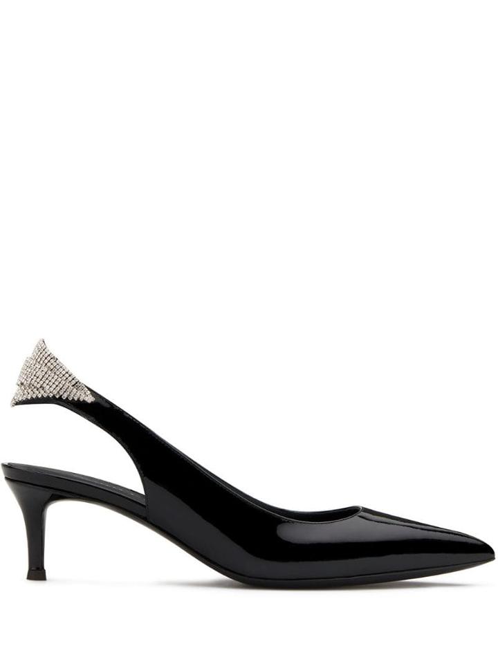 Giuseppe Zanotti Crystal Embellished Pumps - Black