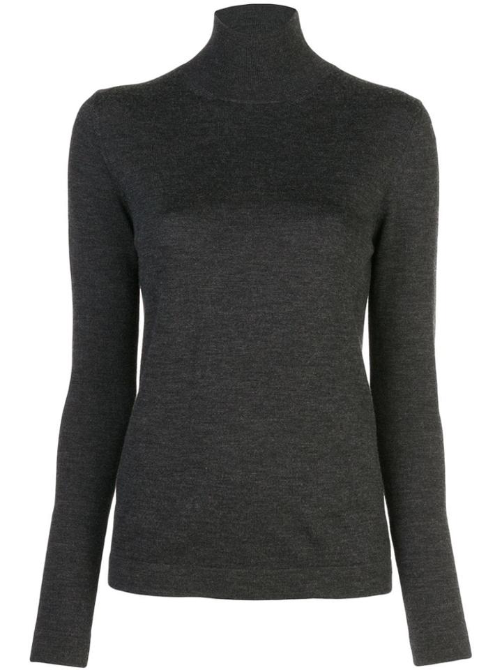 Oscar De La Renta Turtleneck Jumper - Grey