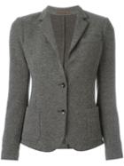 Eleventy Patch Pocket Blazer, Women's, Size: 44, Grey, Polyamide/acetate/viscose/virgin Wool