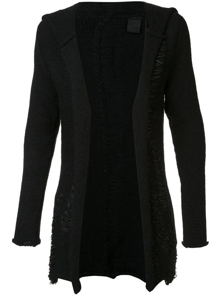 10sei0otto Detailed Hooded Cardigan