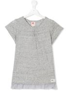 American Outfitters Kids Teen Ruffle-trim T-shirt - Grey