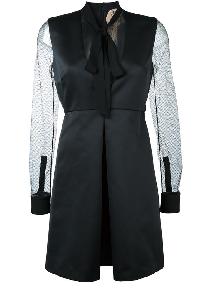 No21 Sleeveless A-line Dress - Black