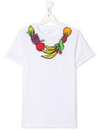 Stella Mccartney Kids Teen Fruit Print T-shirt - White