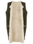 Holland & Holland Reversible Shearling Gilet - Green