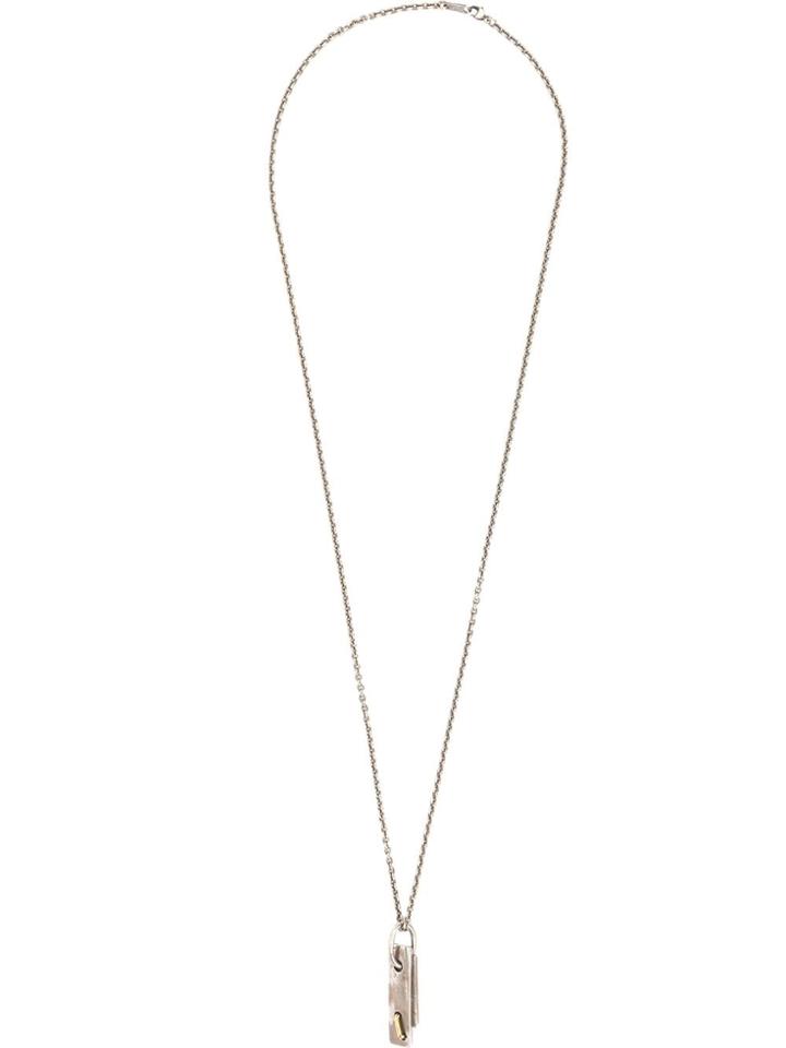 Tobias Wistisen Stitched Pendant Necklace - Silver