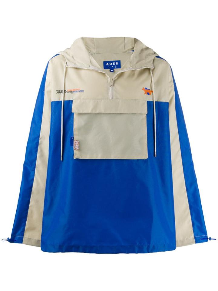 Maison Kitsuné Tetris Fox Zipped Jacket - Blue