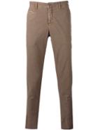 Pt01 Skinny Trousers, Men's, Size: 54, Brown, Cotton/acetate/viscose/spandex/elastane