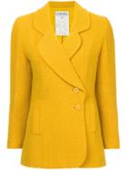Chanel Vintage Off-the-centre Buttoned Blazer - Yellow & Orange
