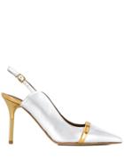 Malone Souliers Ankle Buckle Pumps - Silver