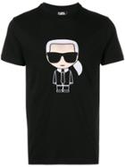 Karl Lagerfeld Ikonik Embroidered T-shirt - Black
