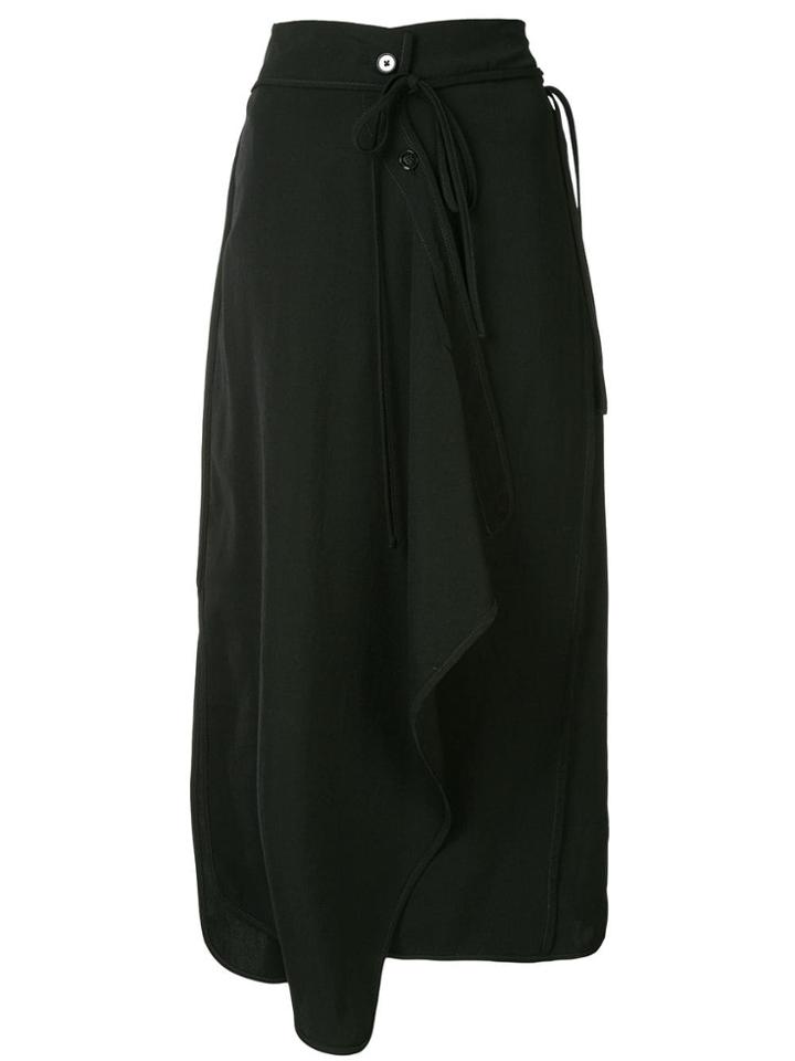 Lemaire Wrap Midi Skirt - Black