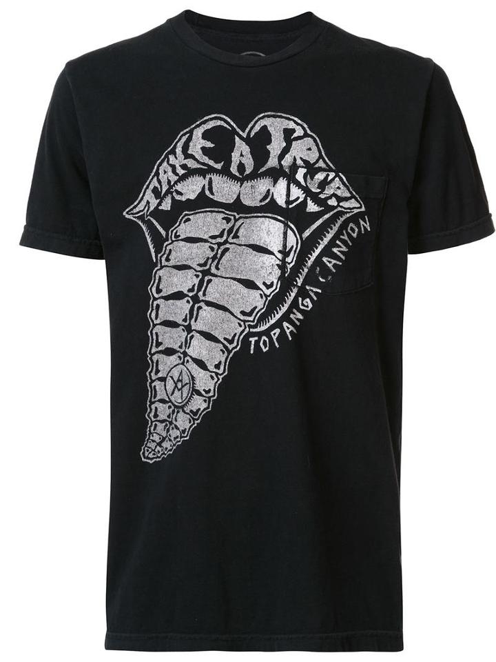 Local Authority Take A Trip Pocket T-shirt, Adult Unisex, Size: Medium, Black, Cotton
