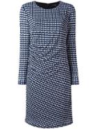 Steffen Schraut Fashionista Draped Dress, Women's, Size: 42, Blue, Polyester