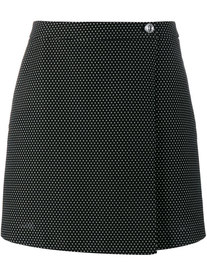 Jour/né Wrap Mini Skirt, Women's, Size: 40, Black, Cotton/polyester