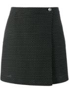 Jour/né Wrap Mini Skirt, Women's, Size: 40, Black, Cotton/polyester