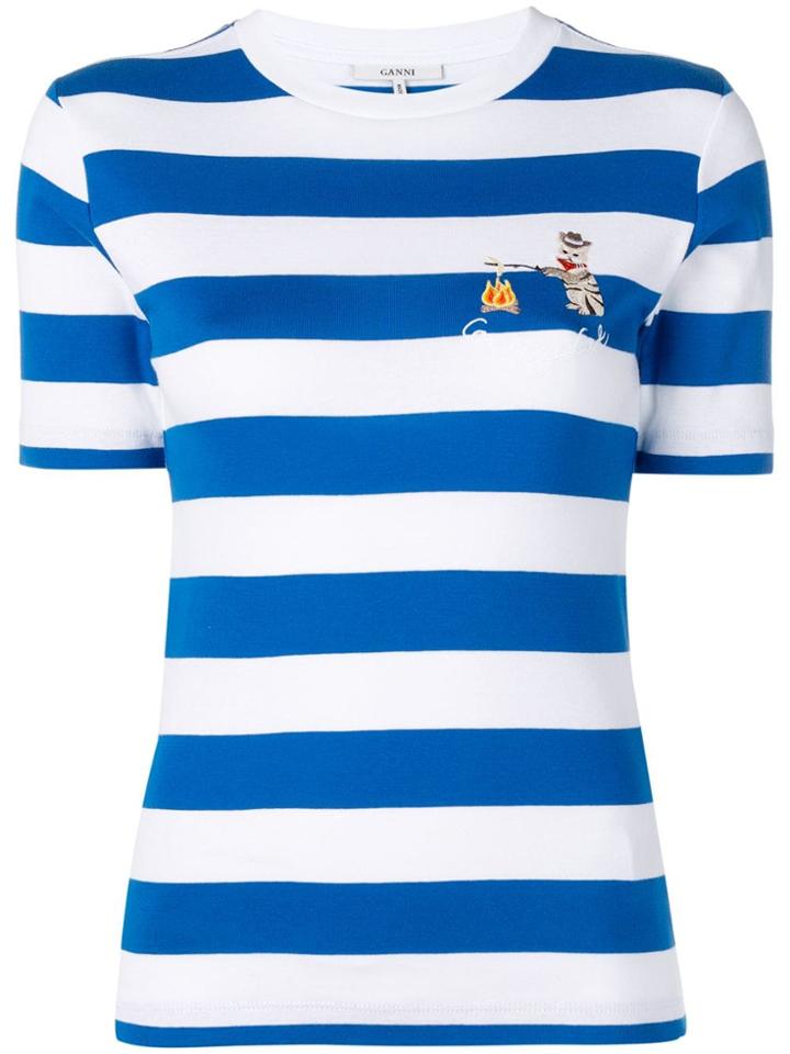 Ganni Cowboy Cat T-shirt - Blue