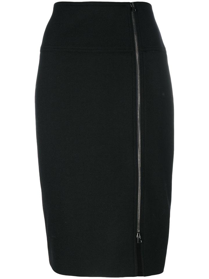 Tom Ford - Zip Up Pencil Skirt - Women - Silk/viscose/wool - 42, Black, Silk/viscose/wool