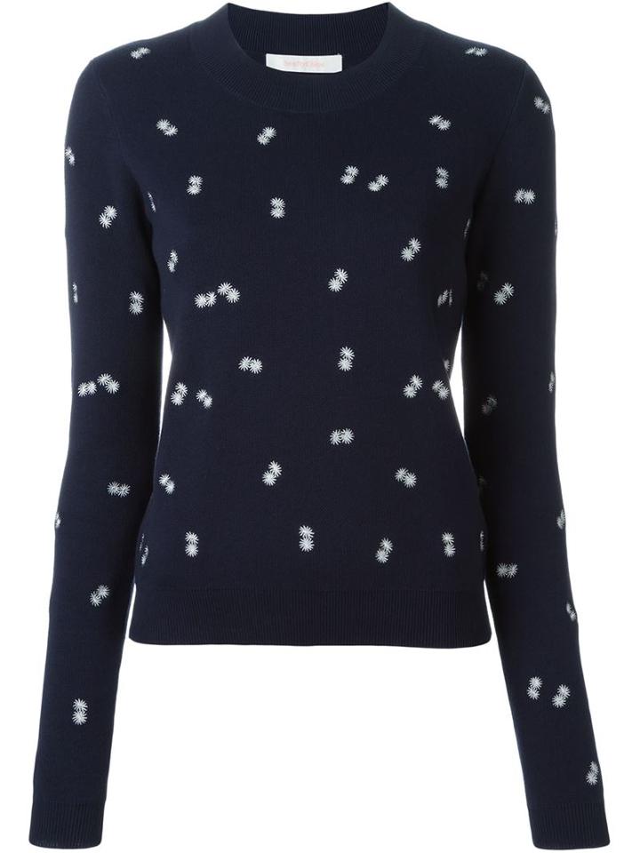See By Chloé Embroidered Flower Sweater