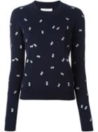 See By Chloé Embroidered Flower Sweater
