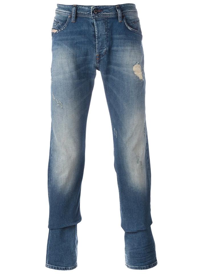 Diesel 'belther 0854u' Jeans, Men's, Size: 36/32, Blue, Cotton/spandex/elastane