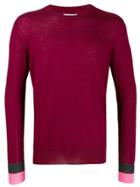 Lc23 Long-sleeve Fitted Sweater - Red