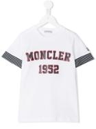 Moncler Kids Logo Print T-shirt, Boy's, Size: 12 Yrs, White